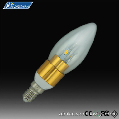 five star hotel using 3w led candle light 2800-3300k crystal lamp